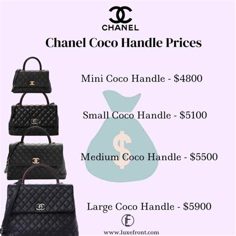 chanel coco handle price euro|Chanel coco handle price list.